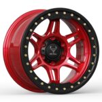 FLAME RED WITH BLACK RING