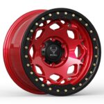 FLAME RED WITH BLACK RING