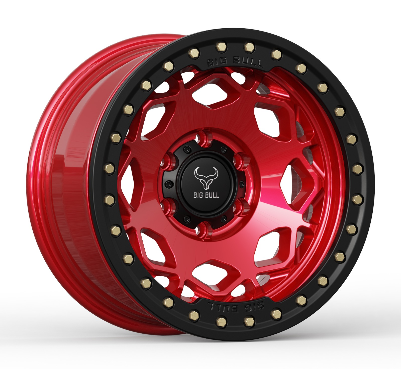FLAME RED WITH BLACK RING